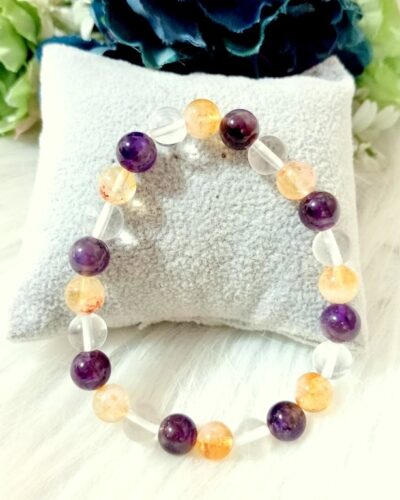 Jet Education Bracelet | 8mm Beads | Academic Success | Focus Enhancement