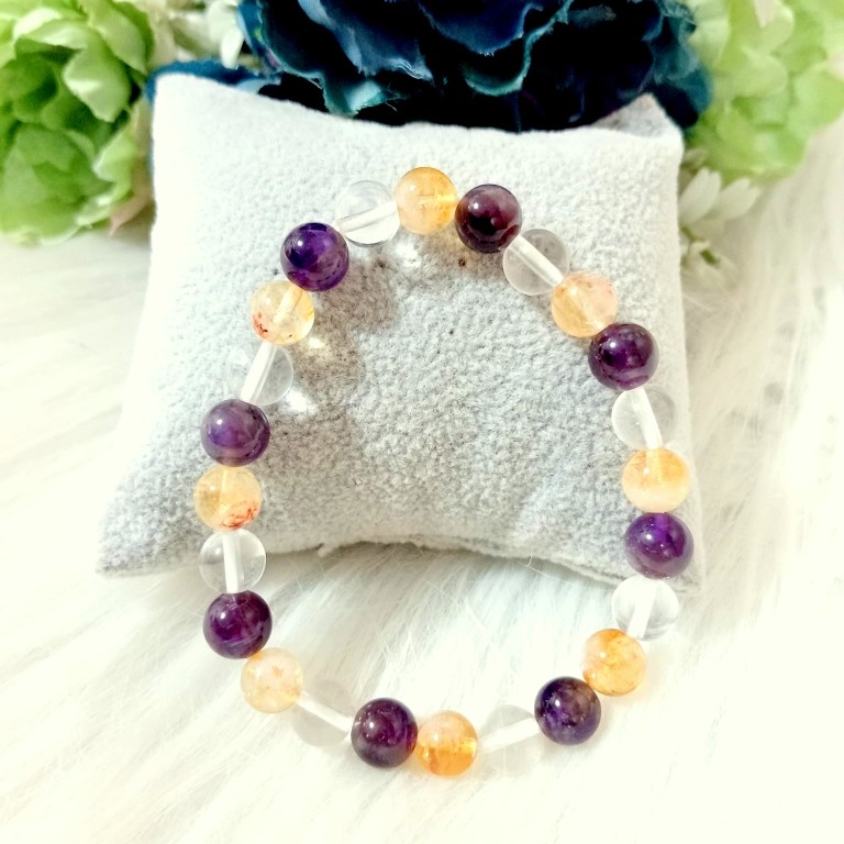Jet Education Bracelet | 8mm Beads | Academic Success | Focus Enhancement