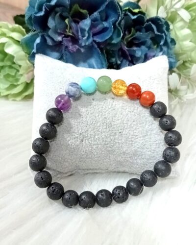 Jet 7 Chakra Bracelet | Spiritual Healing & Balance | Positive Energy