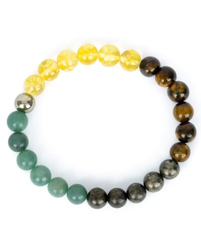 Jet Money Magnet Bracelet | 8mm Beads | Wealth Attraction | Financial Growth
