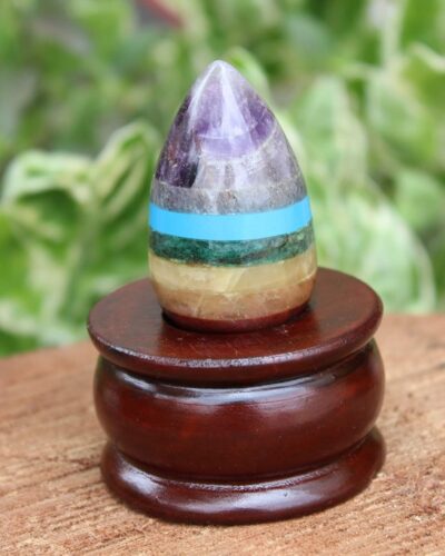 Bonded Gemstone Egg | 2-inch | Home Office Decor