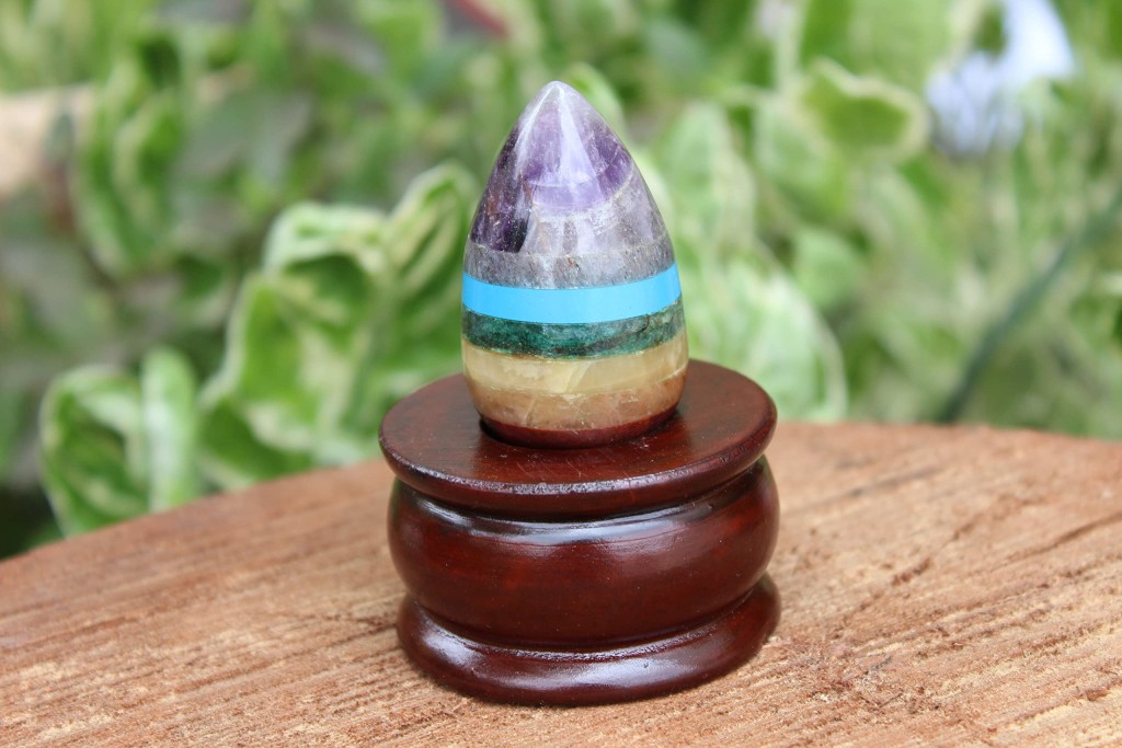Bonded Gemstone Egg | 2-inch | Home Office Decor