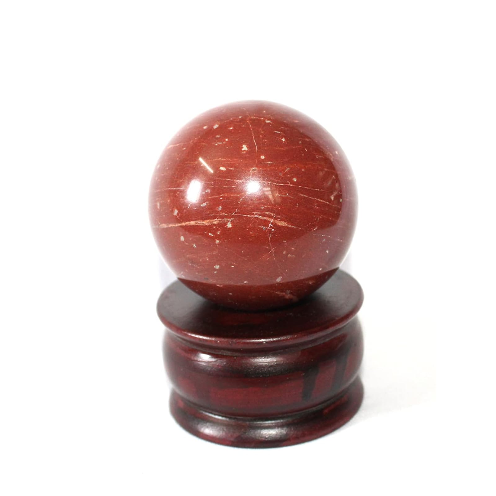 Red Jasper Ball | 50-55mm | Strength & Grounding Stability | Home Office Decor