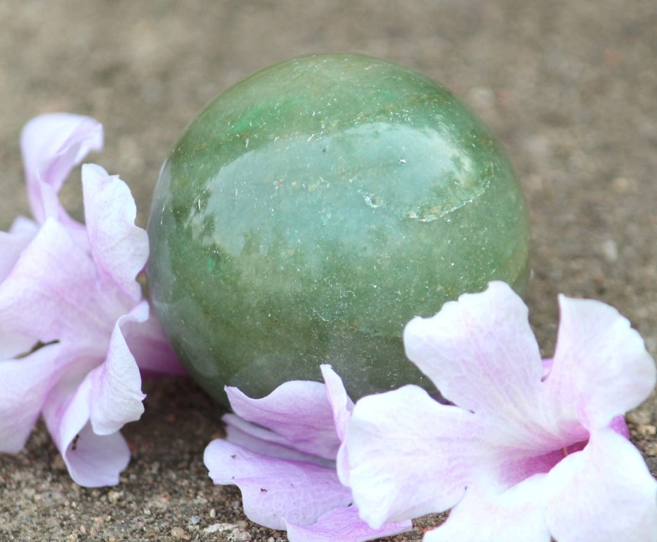 Green Aventurine Gemstone Ball | 50-55mm | Create Opportunities | Home Office Decor