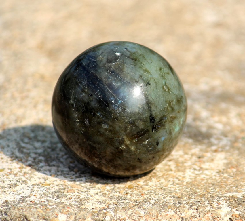 Labradorite Gemstone Ball | 50-55mm | Energy & Aura Protection | Home Office Decor