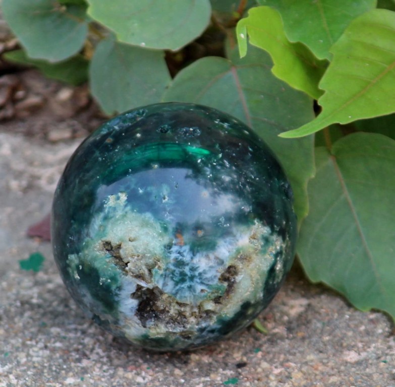 Ocean Jasper Gemstone Ball | 50-55mm | Stone of Joy | Home Office Decor