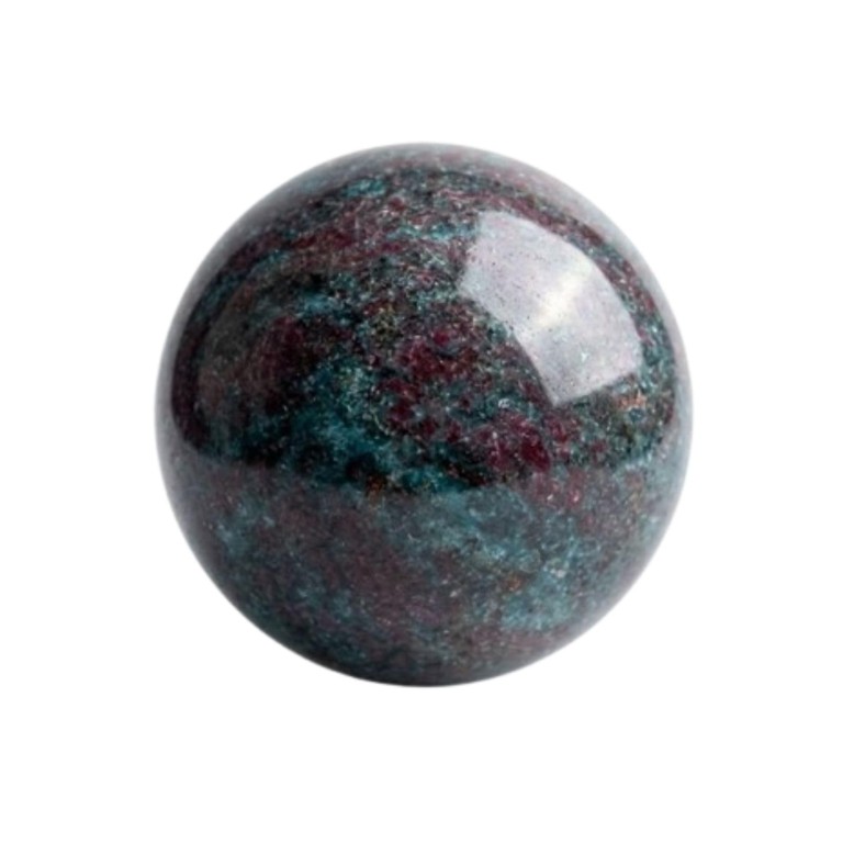Ruby Kyanite Gemstone Ball | 50-55mm | Balancing energy, Enhancing intuition | Home Office Decor