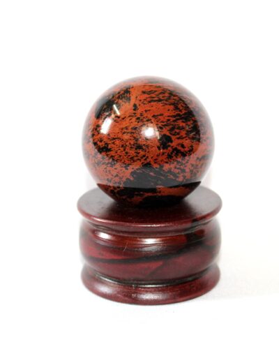 Mahogany Obsidian Ball | 50-55mm | Protection & Stability | Home Office Decor
