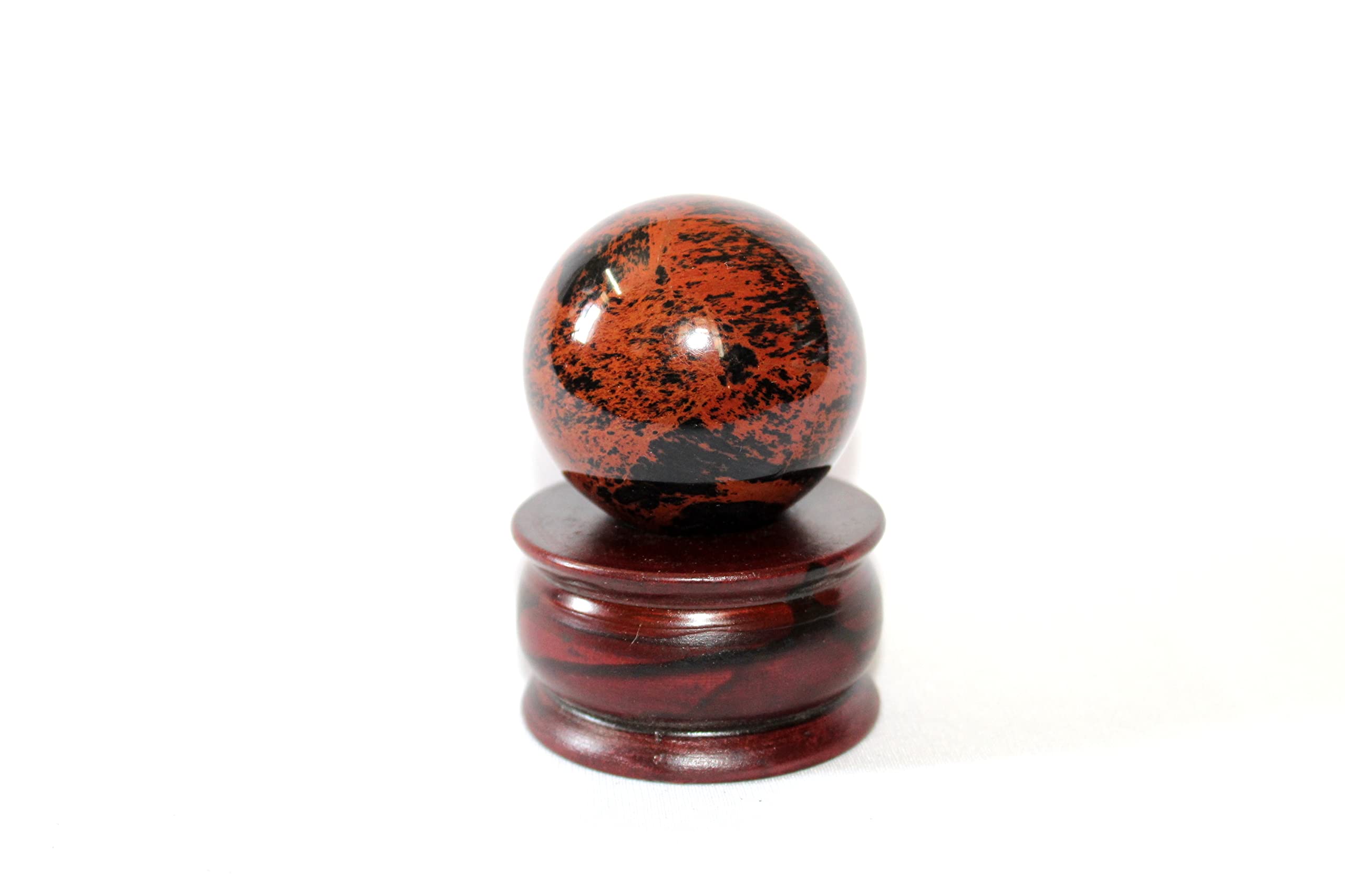 Mahogany Obsidian Ball | 50-55mm | Protection & Stability | Home Office Decor