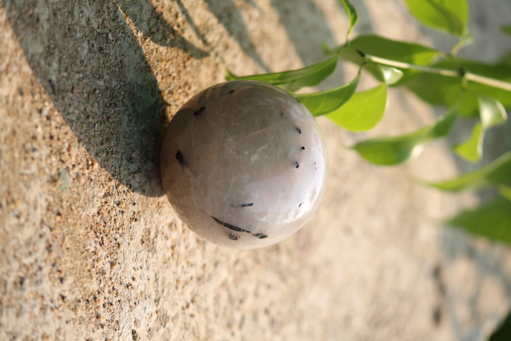 Rutilated Gemstone Ball | 50-55mm | Enhance focus, Spiritual growth, and Manifestation | Home Office Decor
