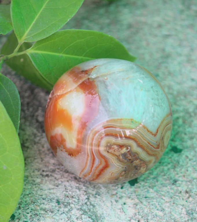 Carnelian Gemstone Ball | 50-55mm |  Boosts Creativity & Confidence | Decorative Item
