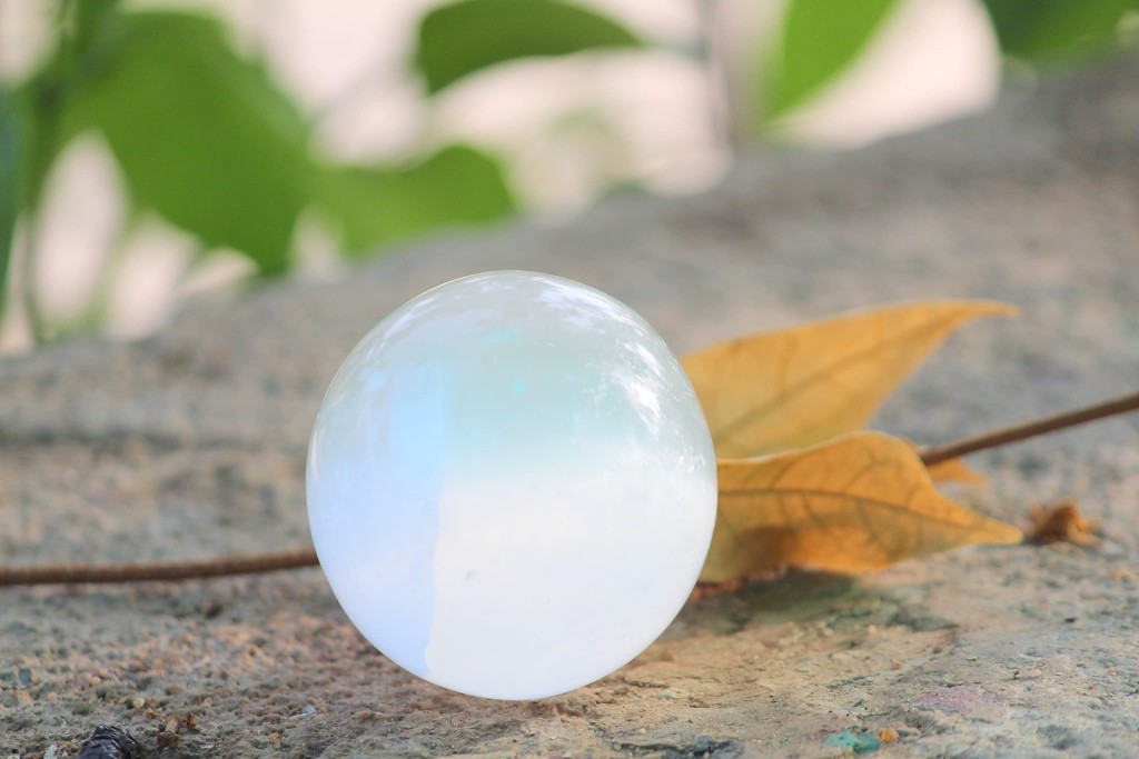 Selenite Gemstone Ball | 50-55mm | Cleansing Stone | Home-Office Decore