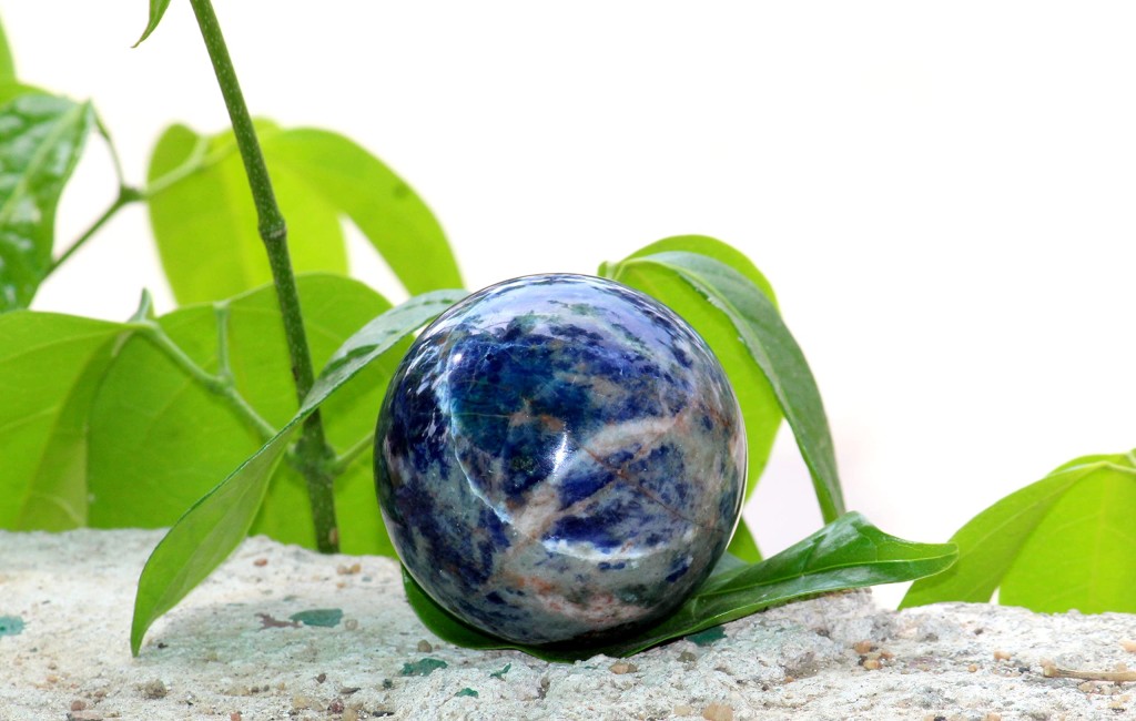 Sodalite Ball | 50-55mm | mental clarity | home-Office Decor