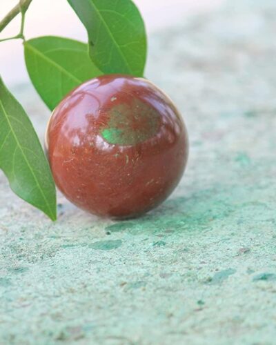 Red Jasper Ball | 50-55mm | Strength & Grounding Stability | Home Office Decor