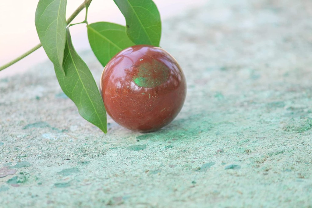 Red Jasper Ball | 50-55mm | Strength & Grounding Stability | Home Office Decor