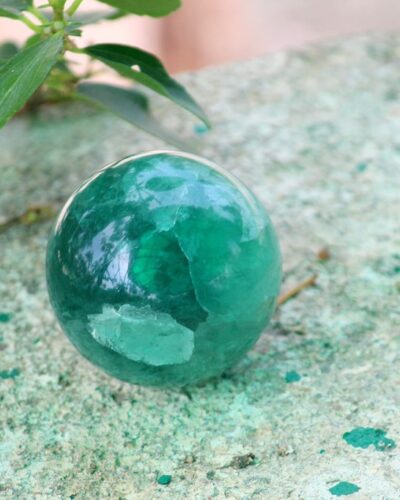 Green Fluorite Ball | 50-55mm | Mental clarity & Focus | Home Decor