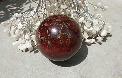 Dragon Blood stone Ball | 50-55mm | Strength courage | Grounding Energy | Home Office Decor