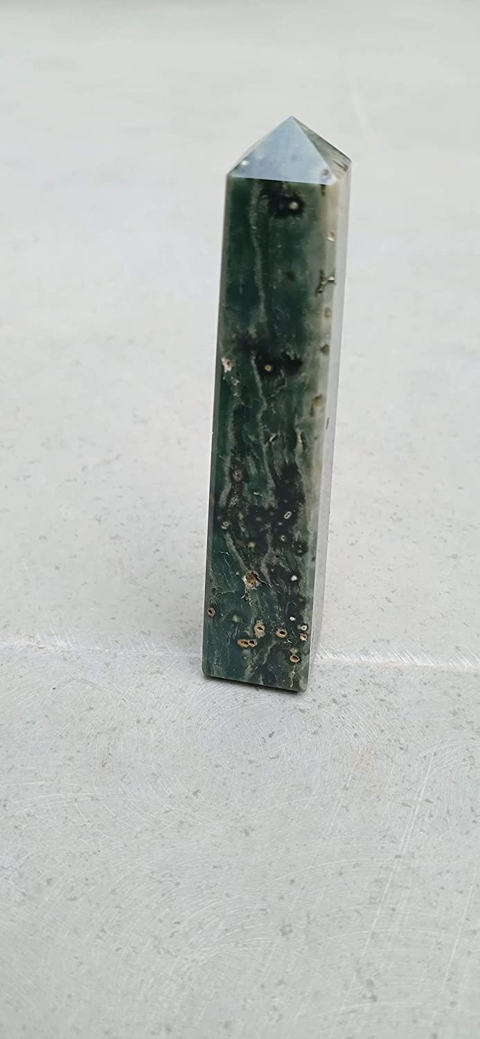 Ocean Jasper Gemstone Tower | 3.5-4 inch | Stone Of Joy | Natural | Home Decor