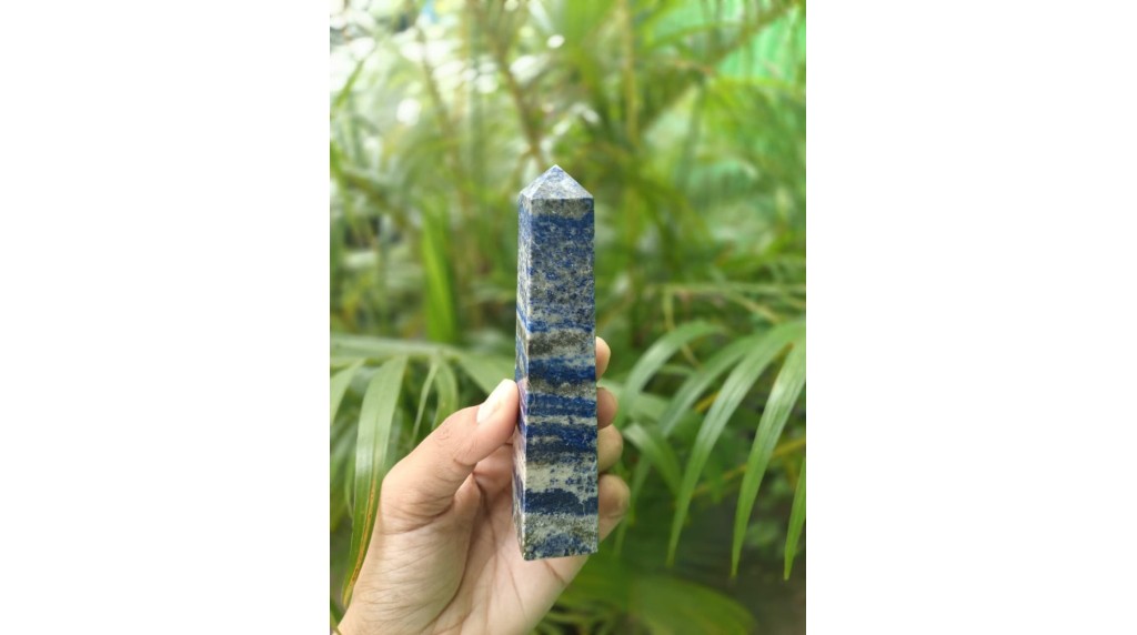 Lapis Lazuli Gemstone Tower | 3.5-4 Inch | Self-awareness | Natural | Home Decor