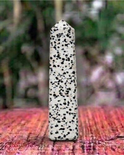 Dalmation Jasper Gemstone Tower | 3.5-4 inch | Clarity Of Mind | Natural | Home Decor