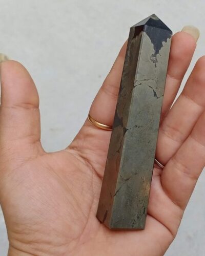Pyrite Tower | 3.5-4 Inch |  Wealth, Abundance & Prosperity | Natural | Home Decor