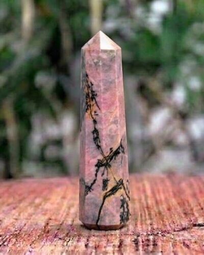 Rhodonite Gemstone Obelisk | 3.5-4 inch | Anger Control & Forgiveness Energy | Natural | Home Decor
