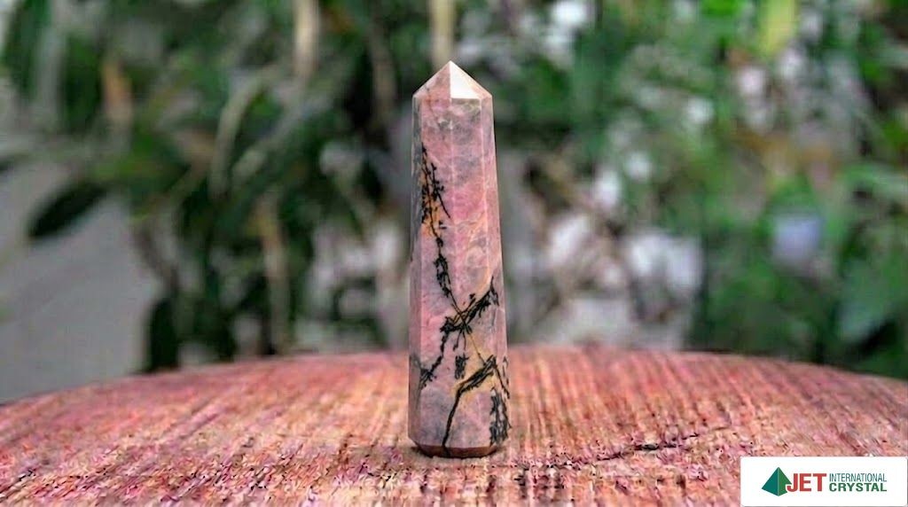 Rhodonite Gemstone Obelisk | 3.5-4 inch | Anger Control & Forgiveness Energy | Natural | Home Decor