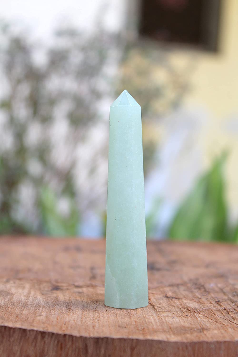 Green Aventurine Gemstone Obelisk | 3.5-4 inch | Spiritual Awakeking | Natural | Home Decor