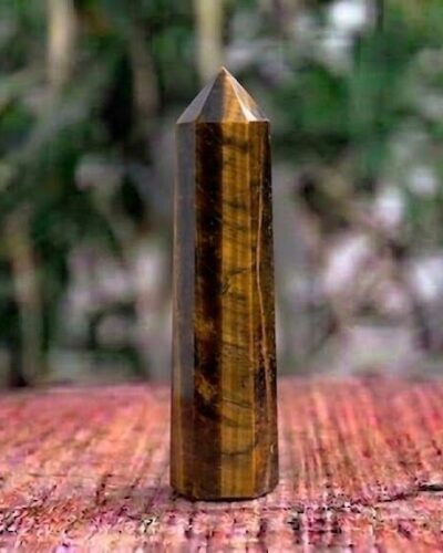 Tiger Eye Gemstone Obelisk | 3.5-4 inch | Protection & Confidence Boost | Natural | Home Decor