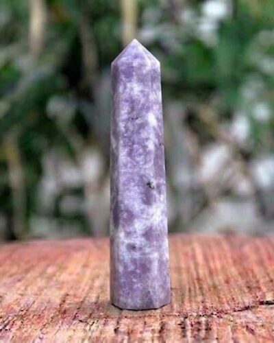Lepidolite Gemstone Obelisk | 3.5-4 inch | Energy , Aura Protection | Natural | Home Decor