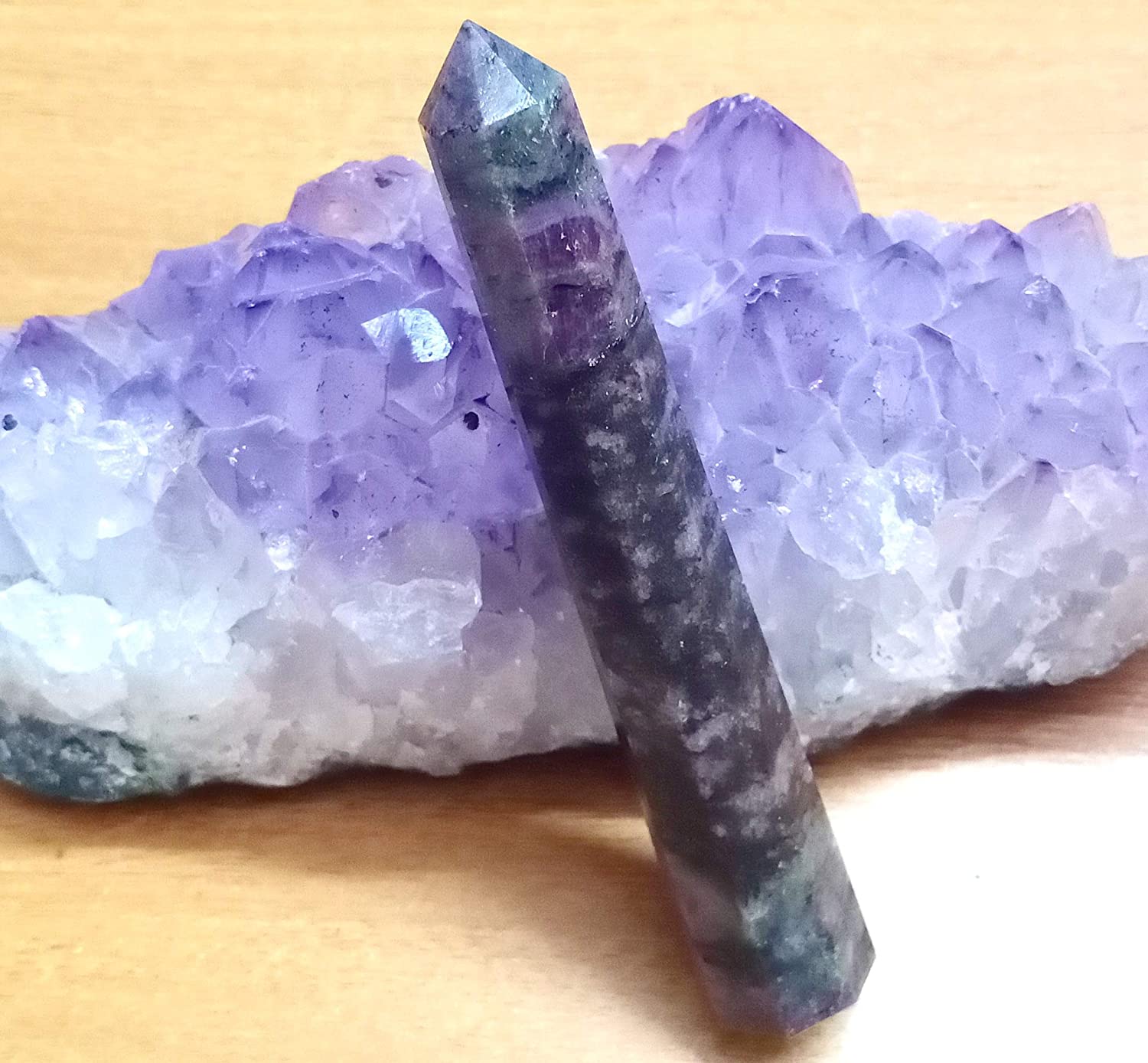 Garnet Metrix Gemstone Obelisk | 3.5-4 inch | Positive energy | Natural | Home Decor
