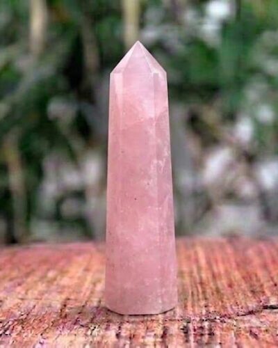 Rose Quartz Gemstone Obelisk | 3.5-4 inch | Promote Love & Relationship | Natural | Home Decor