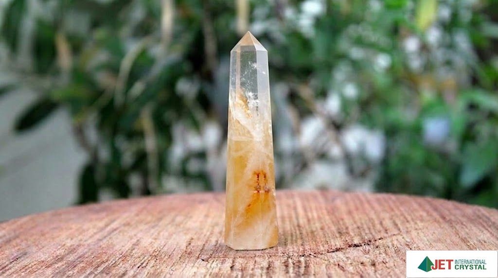 Crystal Lithium Gemstone Obelisk | 3.5-4 inch | Home Office Decor