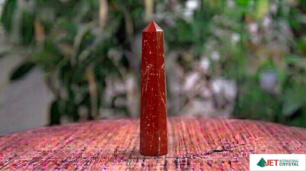 Red Jasper Gemstone Obelisk | 3.5-4 inch | Stability | Natural | Home Decor