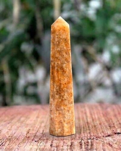 Golden Quartz Gemstone Obelisk | 3.5-4 inch | Energy Amplification | Natural | Home Decore