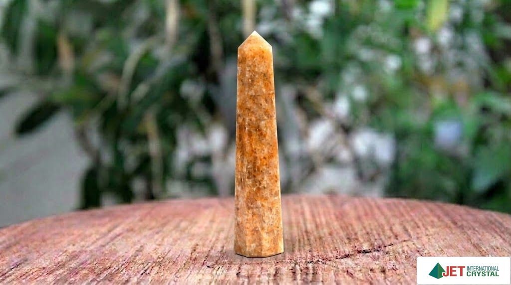 Golden Quartz Gemstone Obelisk | 3.5-4 inch | Energy Amplification | Natural | Home Decore
