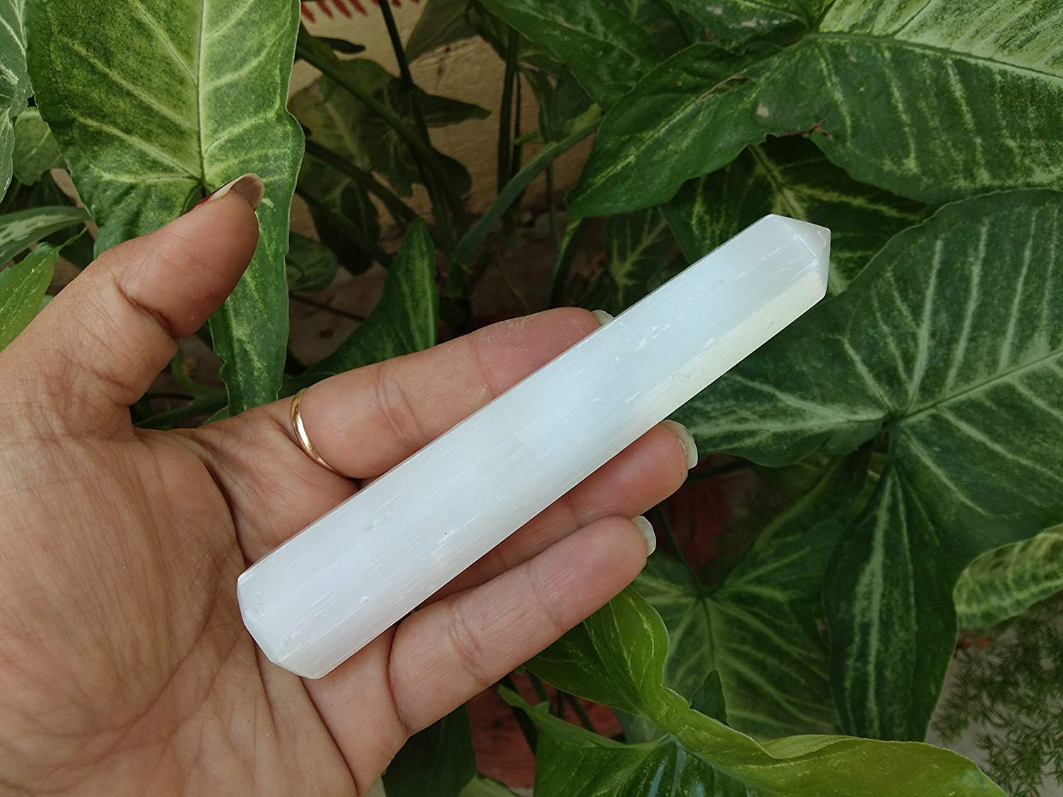 Selenite Crystal Obelisk | 3.5-4 Inch | Cleansing & Energized | Natural | Home Decor