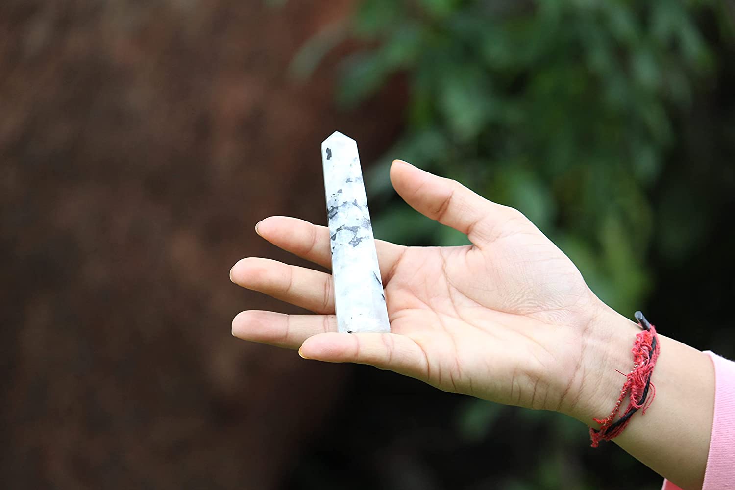Rainbow Moonstone Gemstone Obelisk | 3.5-4 inch | Chakra Balancing | Natural | Home Decor
