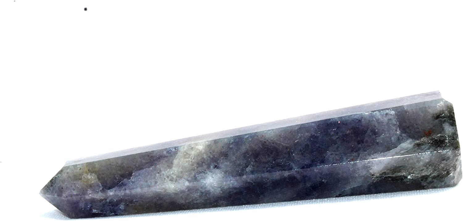 Iolite Gemstone Obelisk | 3.5-4 inch | Stability & Creativity | Natural | Home Decor