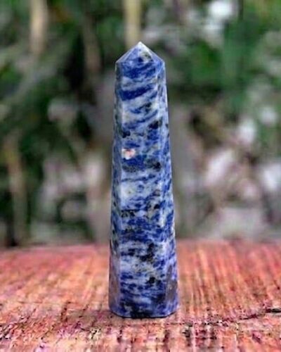 Sodalite Gemstone Obelisk | 3.5-4 Inch | Healing , Balancing | Natural | Home Decor