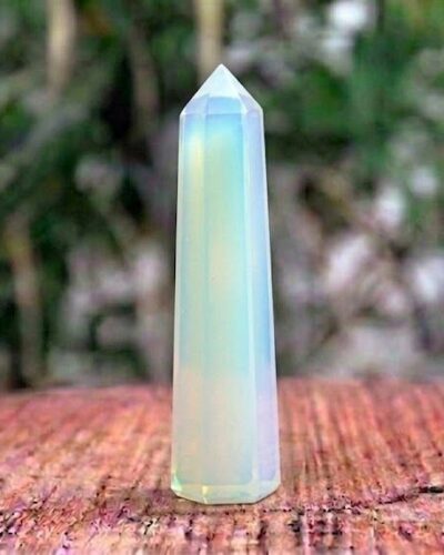 Opalite Gemstone Obelisk | 3.5-4 inch | Relief & Stability | Natural | Home Office Decor