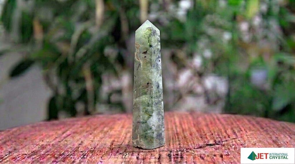 Prehnite Crystal Obelisk | 3.5-4 inch | Spiritual Healing | Natural | Home Decor