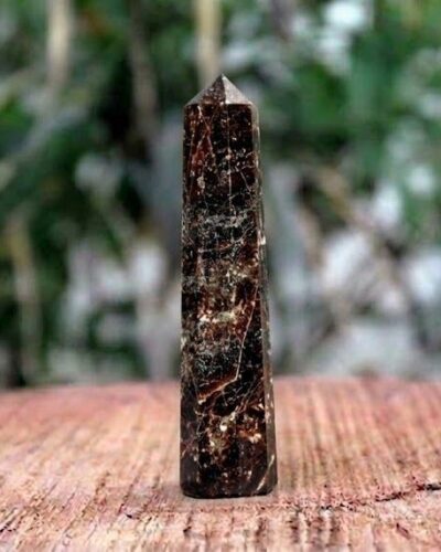 Garnet Gemstone Obelisk | 3.5-4 inch | Protection and Manifestation | Natural | Home Decor