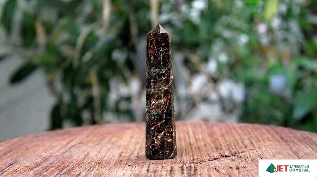 Garnet Gemstone Obelisk | 3.5-4 inch | Protection and Manifestation | Natural | Home Decor