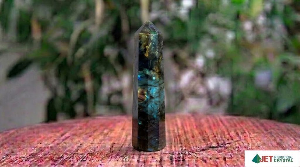 Labradorite Gemstone Obelisk | 3.5-4 inch | Protection Energy | Home Decor