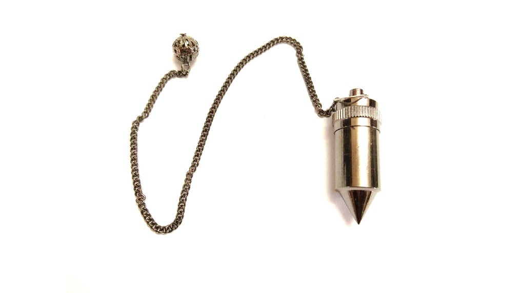 Authentic Bullet White Metal Plated Pendulum | Spirituality | Healing | Dowsing | Metal Pendulum