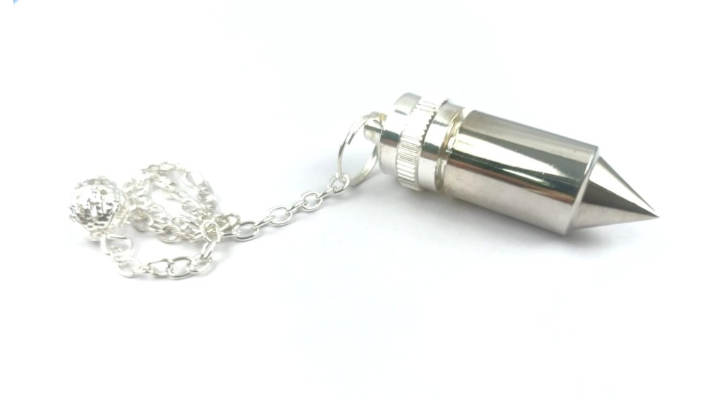 Authentic Bullet Silver Plated Pendulum | Healing | Spirituality | Divine | Metal Pendulum
