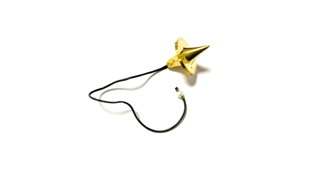 UFO Gold Plated Pendulum | Dowsing | Spiritual | Divine | Metal Pendulum