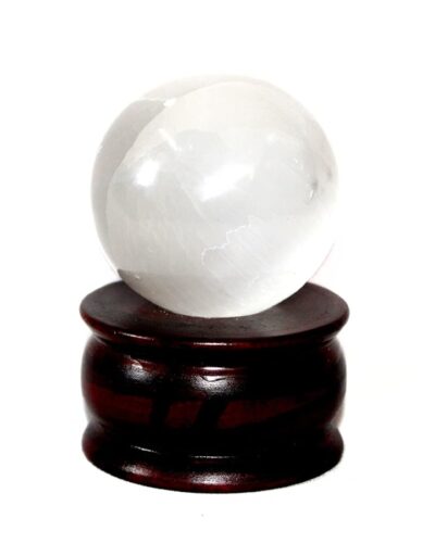 Selenite Gemstone Ball | 50-55mm | Cleansing Stone | Home-Office Decore