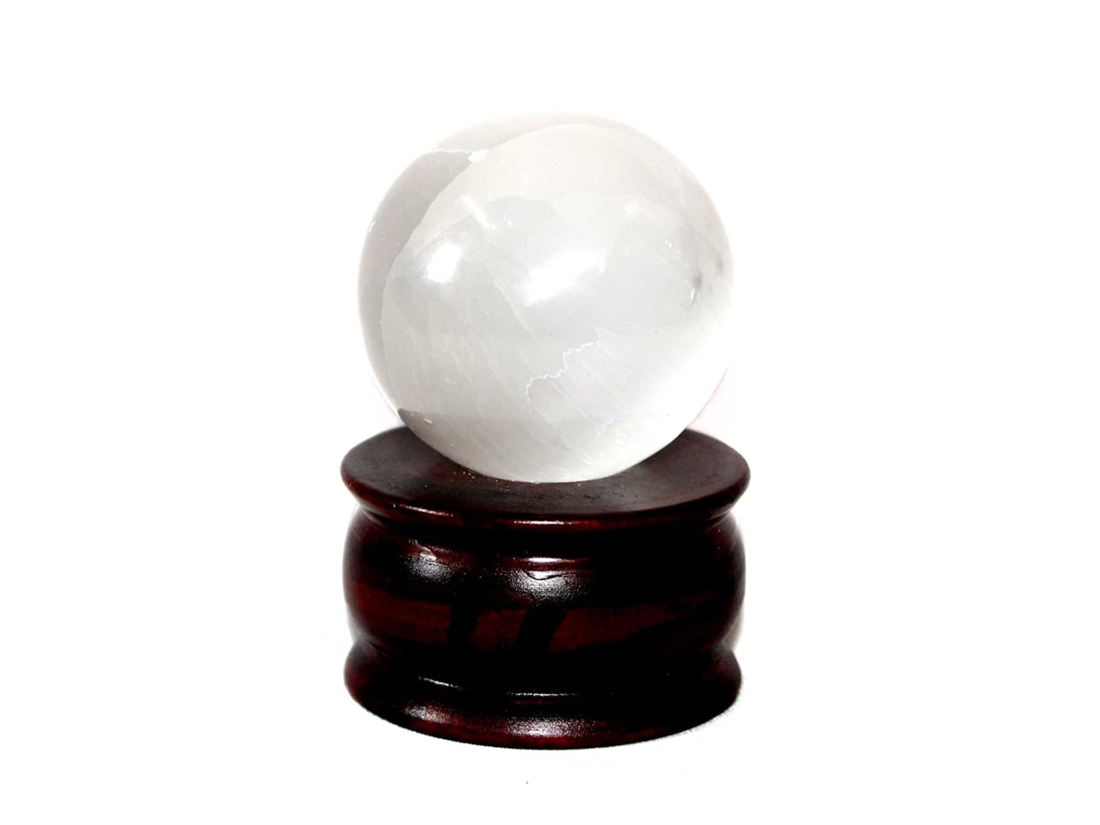 Selenite Gemstone Ball | 50-55mm | Cleansing Stone | Home-Office Decore